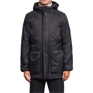 NEW Rains Men’s Alpine Nylon Parka Jacket Winter Black